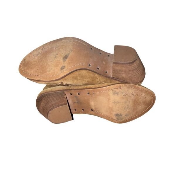 Sam Edelman Letti Leather Tassle Booties Floral Embroidered Size 10 M Festival - Picture 3 of 13